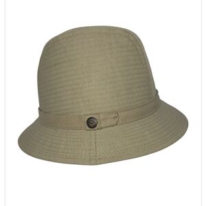 Country Gentleman Trav'ler Men's Khaki Fedora Hat Size 7 1/4